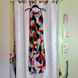 Colorful Abstract Maxi Dress